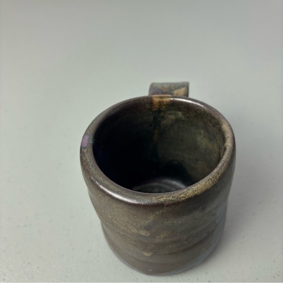 Handmade Pottery Coffee Tea Mug Signed "1992 MW" Amateur Not Symmetrical - Picture 3 of 12